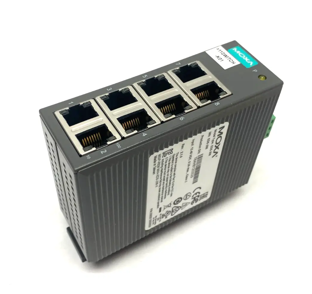 USED MOXA 8-PORT ENTRY-LEVEL UNMANAGED ETHERNET SWITCH