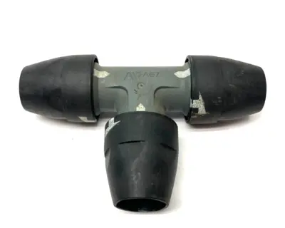 USED AIRNET EQUAL TEE PIPE SOCKET FITTING DN25MM