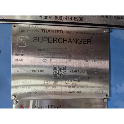 Used TRANTER INC GXD-042-H-5-NP-127 Heat Exchangers West Virginia US | JM Industrial #1418441