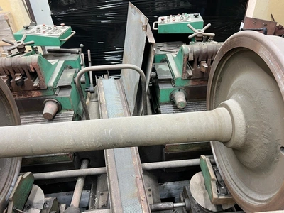RAFAMET Wheel Turning Lathe, revised and retrofitted 2002