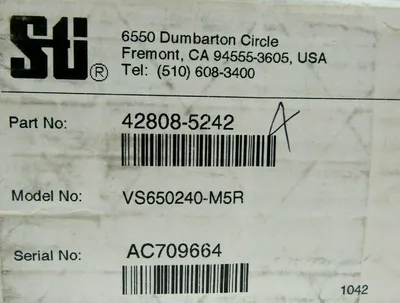 NEW STI 42807-0242 LIGHT CURTAIN SET EMITTER 42808-5242 RECEIVER VS650240-M5R X
