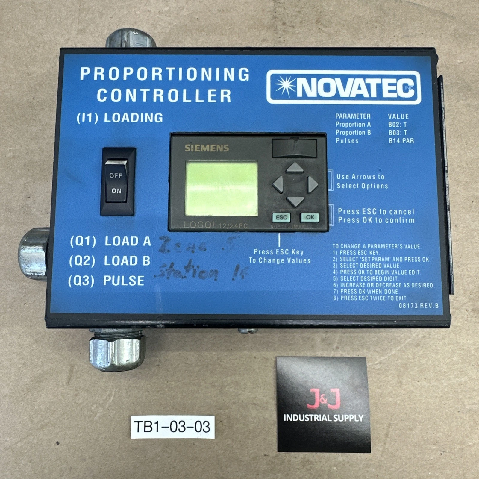 Used NOVATEC 08173 Processing (misc) Indiana US | J&J Industrial Supply #1271371