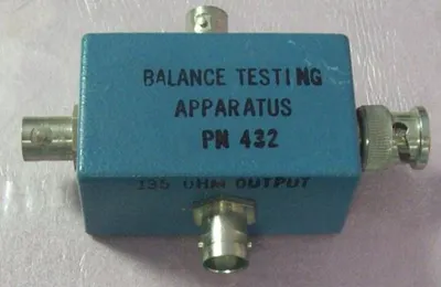 QTY. 1. BALANCE TESTING APPARATUS, P/N: 432, 135 O...