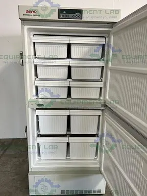 USED SANYO MDF-U5312 TWO DOOR BIOMEDICAL -30°C FREEZER 17.94 CU. FT. , 115V