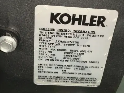 Used 2023 KOHLER CH680 Motors (misc) Ohio US | HGR 24 #1506954