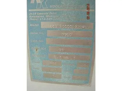 Used KOOLANT KOOLERS/DIMPLEX SCV-20000-2PR-NF Heat Exchangers Wisconsin US | Lemke Machinery Sales #305209
