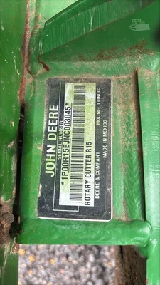Used 2022 DEERE R15 Rotary Cutters South Carolina US | National Equipment Dealers #1422876