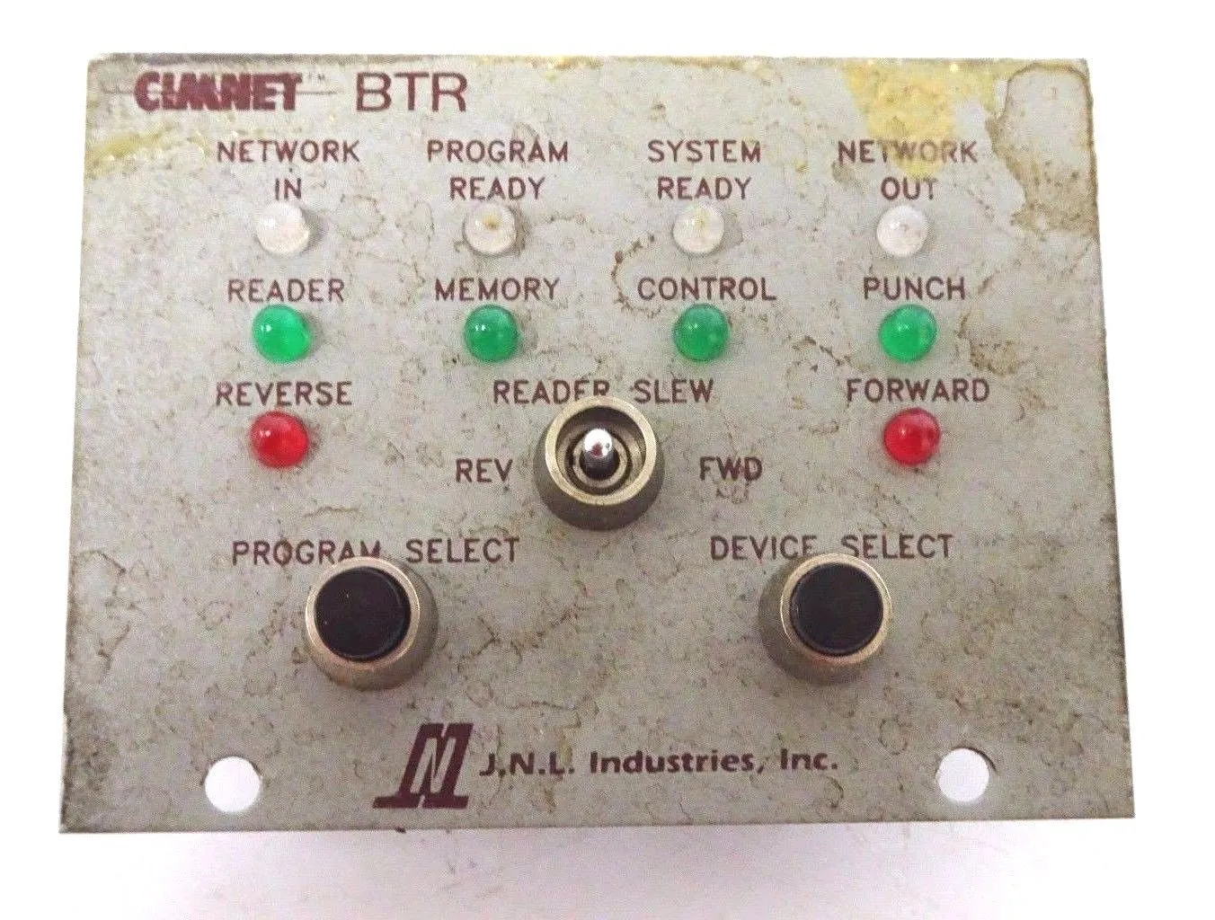 J.N.L. INDUSTRIES CIMNET BTR BEHIND THE TAPE READER