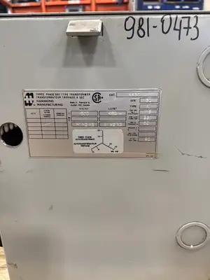 30 KVA - 600Y to 480Y 3 Phase Auto-transformer