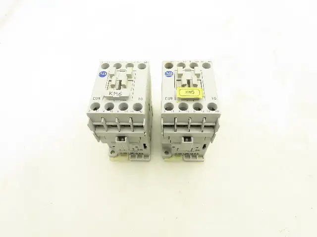 Allen-Bradley 100-C09*10 Contactor 600VAC 25A 24V Coil Series A Lot Of 2