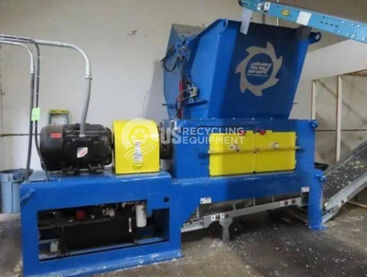 USED 2016 SSI SR400E UNI-SHEAR SINGLE SHAFT SHREDDER