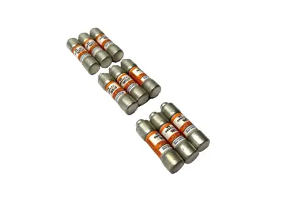 USED MERSEN AMP-TRAP TIME DELAY FUSE CLASS CC 600VAC 6A LOT OF 9