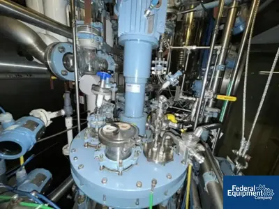 USED BUCHI 107/107 Liter Buchi Kilo Lab Reactor Train System, Glass Lined