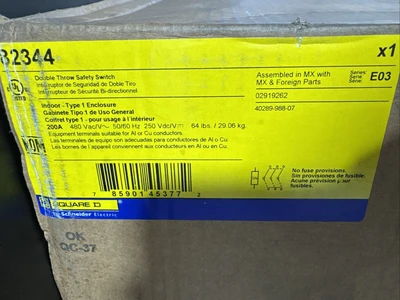 NEW Square D 82344
