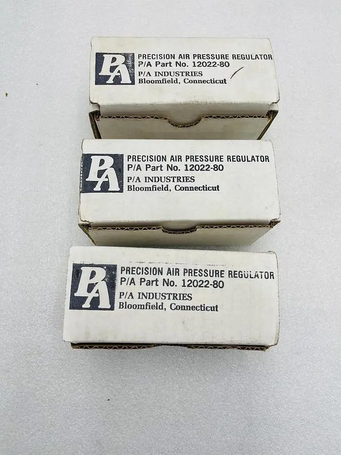 NEW P/A INDUSTRIES PNEUMATIC PRESSURE REGULATOR 12022-80 - LOT OF 3 STK 2326