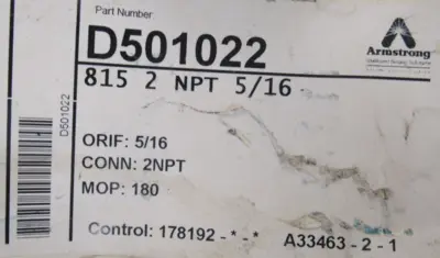 NEW ARMSTRONG D501022 INVERTED 815 STEAM TRAP 2"