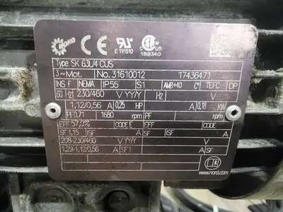 1/4HP 3PH Gearmotor w/ Flexbloc 25:1 Reducer, AS Controller