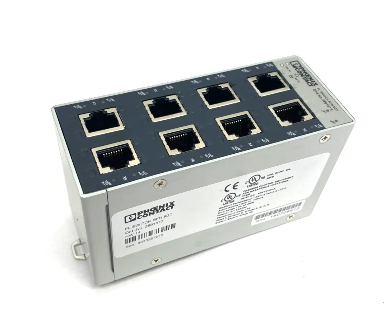 USED PHOENIX CONTACT INDUSTRIAL ETHERNET SWITCH FL SWITCH SFN 8GT