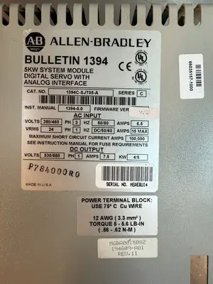 Allen Bradley 1394C-SJT05-A /C Digital Servo Controller (8.2.8)