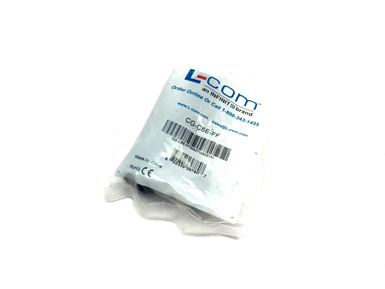 NEW L-COM WATERPROOF CAT5 CAT6 INLINE COUPLER EXTENDER