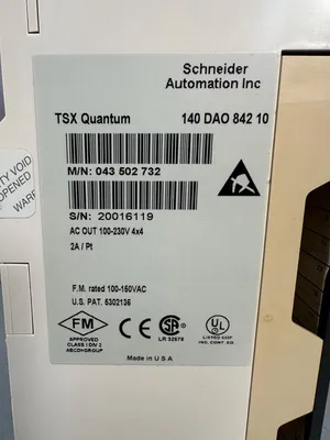Used Schneider 140-DAO-842-10 I/O Boards & Replacement Parts South Carolina US | Palmetto Automation #1161628