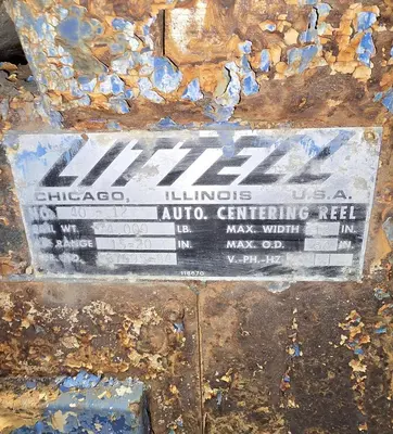 12" x 4,000 Lb. Littell Motorized Single Uncoiler