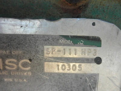 USED TWIN DISC SP 111 HP3