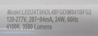NEW BOX OF 25 LEDVANCE LED24T5HOL48FGDIM841BFG2 LED T5HO 4200 LUMENS 4FT 41991-1