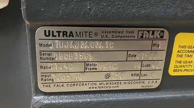 Used FALK 07UJAJ2A63A1C Industrial Controls | Surplus Asset Holdings #1221732
