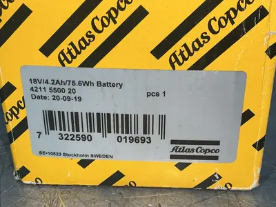 Used ATLAS COPCO 5INR19/662 Batteries Ohio US | HGR 24 #1326141