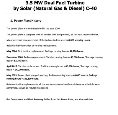 USED 1995 SOLAR TURBINES C-40