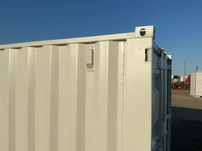 New 10’4” Job Site Storage Container, 10’4” x 6’ x 78-1/2” tall overall, Swing Doors on One End with...