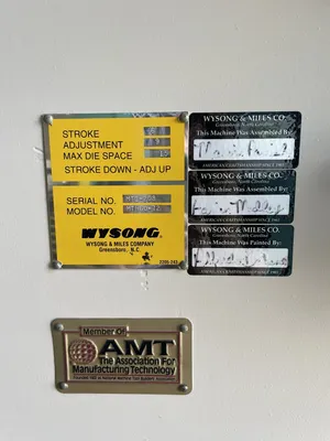 WYSONG MTH 60-72 BRAKES- PRESS, HYDRAULIC | Wheeler Machinery Sales (5)