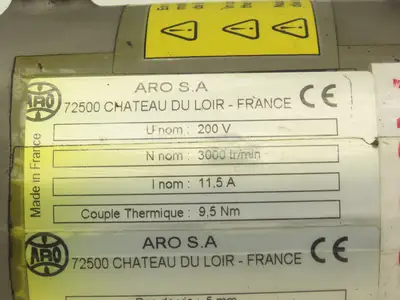 ARO 56A05C2COX3 S.A.S. Welder Servo Actuator Nominal Speed 3000 tr/min 300V