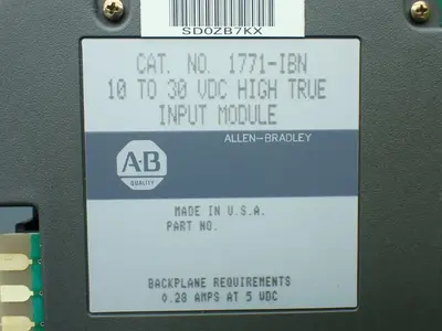 Used ALLENBRADLEY 1771IBN PLC Input & Output Ohio US | HGR 24 #879741