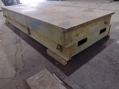 16' X 6' X 26"H HEAVY DUTY STEEL TOP WELDING LAYOUT TABLE: STOCK #18978