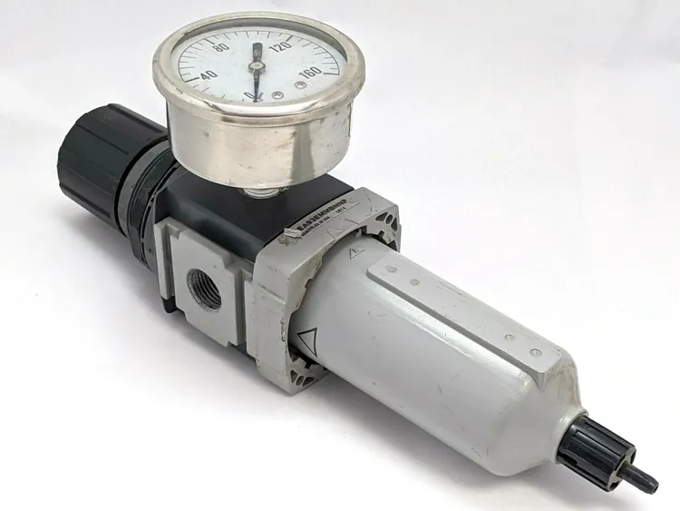 Used PARKER FILTER REGULATOR W/ GAUGE Air Pressure Regulators | Maverick Industrial Sales #1115569