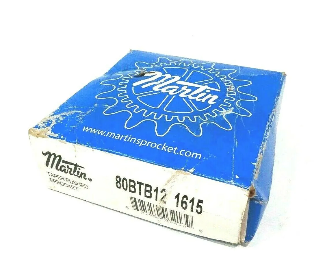 NEW MARTIN SPROCKET 80BTB12 1615TAPER BUSHED SPROCKET 80BTB121615