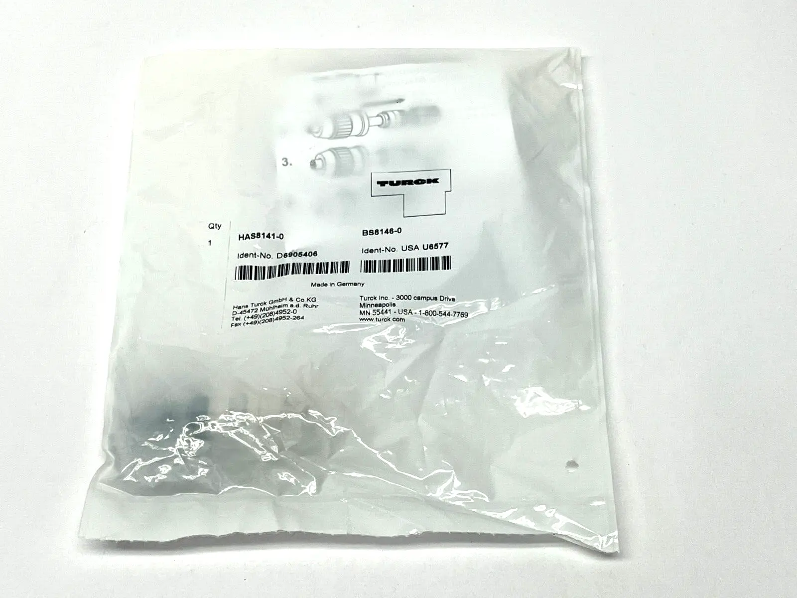 BS8146-0 | Turck HAS8141-0  Circular Connector M12 - New