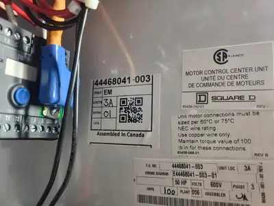 USED SQUARE D MODEL 6