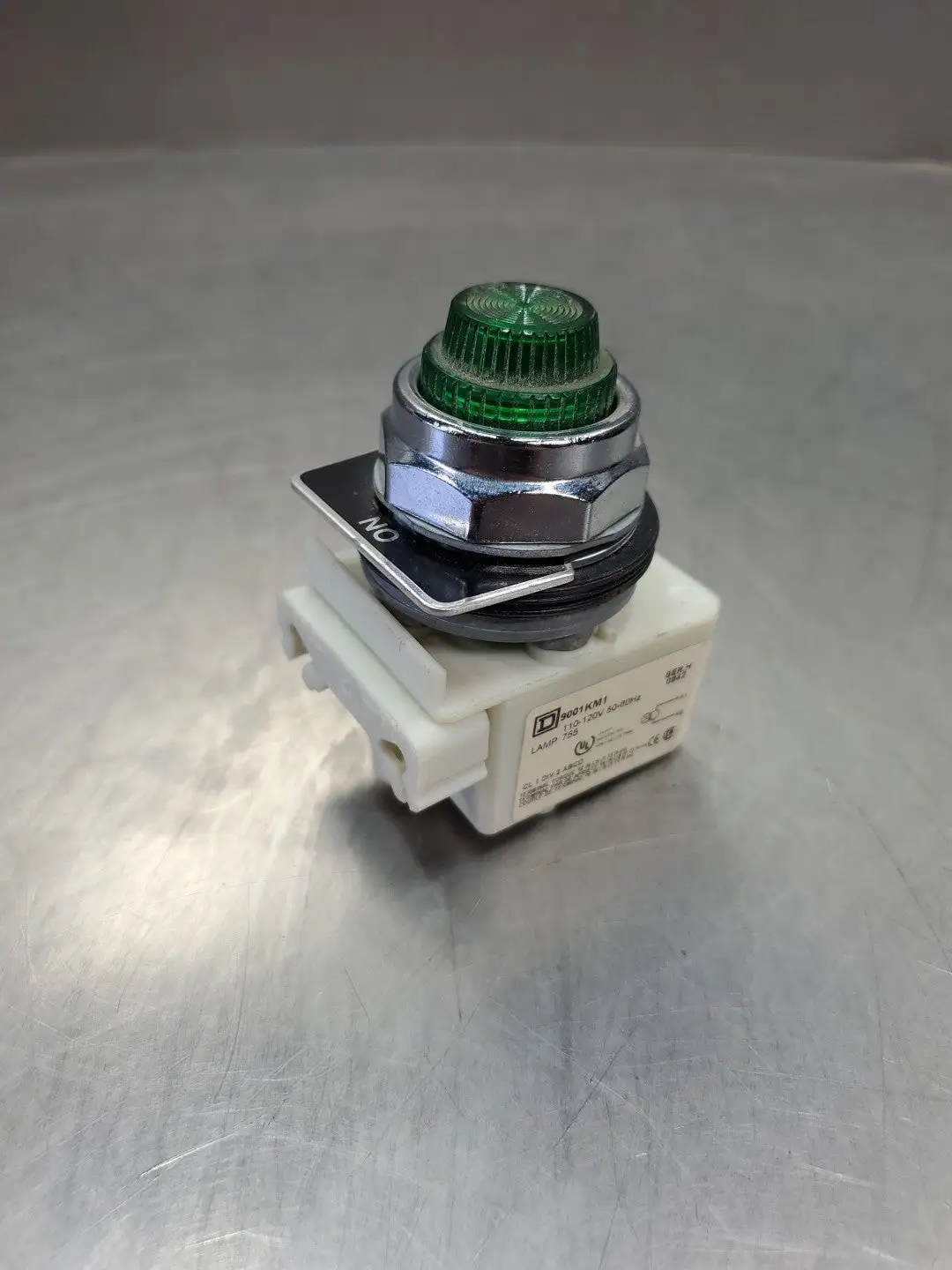 USED Square D 9001KM1 Green Light Series H Module, 110/120V, 50/60Hz