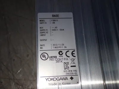 New | in-Stock YOKOGAWA F3BU13 Input / Output Modules | HGR 24 #752716
