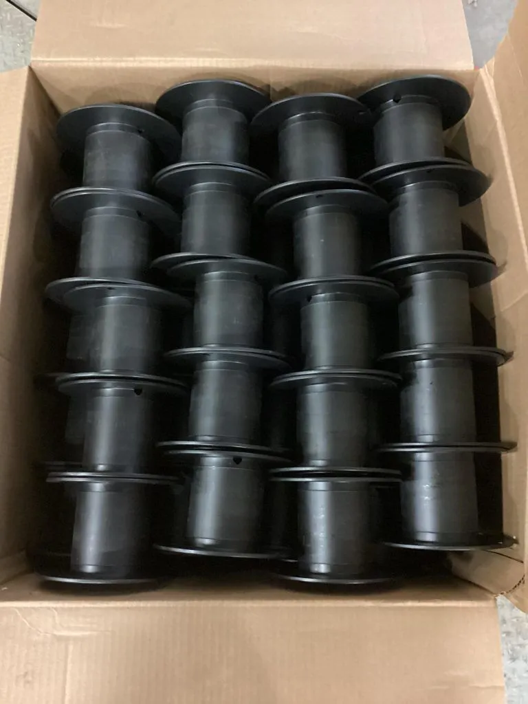 Sonoco Plastics Black Plastic Spool Cable Wire Reel 6.5″ x 4″ -NIB of 80