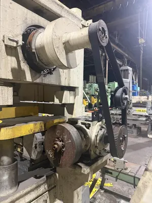 48” WIDE x 30 HP MECHANICAL IN-LINE COIL PRESS & SHEAR WITH PLC VARIABLE SPEED DRIVE: STOCK #22968