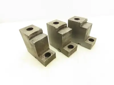 Hard Lathe 2-Step Smooth Chuck Jaws 50x100mm  Set of 3
