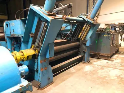 USED WMW ROLLER LEVELER - METAL FLATTENING MACHINE 2200X40