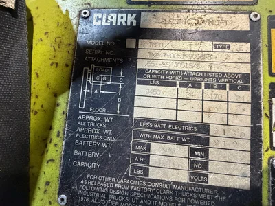 Used _UNKNOWN_ _UNKNOWN_ 3-Wheel Sit down Electric Counterbalance Forklifts Georgia US | Auction Management Corporation #1708780