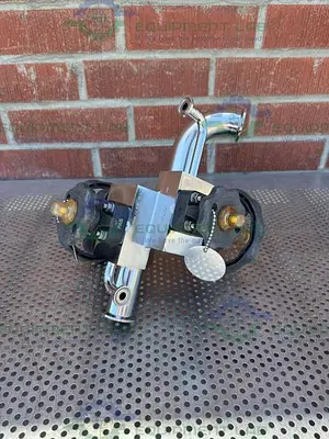 USED 4 ITT PURE FLO STAINLESS STEEL DIAPHRAGM VALVE W/ 1/2" - 1 1/2 SANITARY FITTINGS