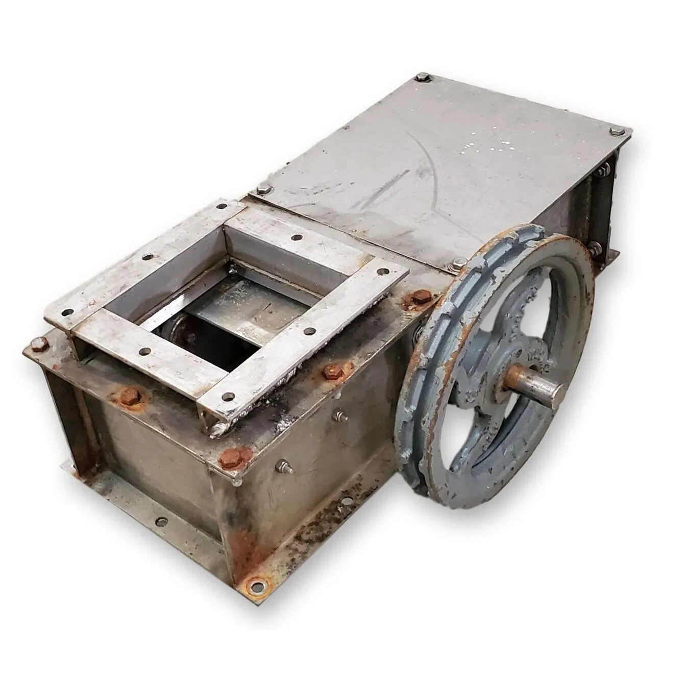 Used 6" sq. Stainless Steel Maintenance Gate Valve