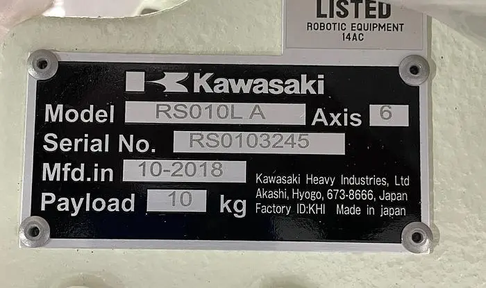 New | in-Stock 2018 KAWASAKI RS010L Robots Michigan US | Aucto #1333517